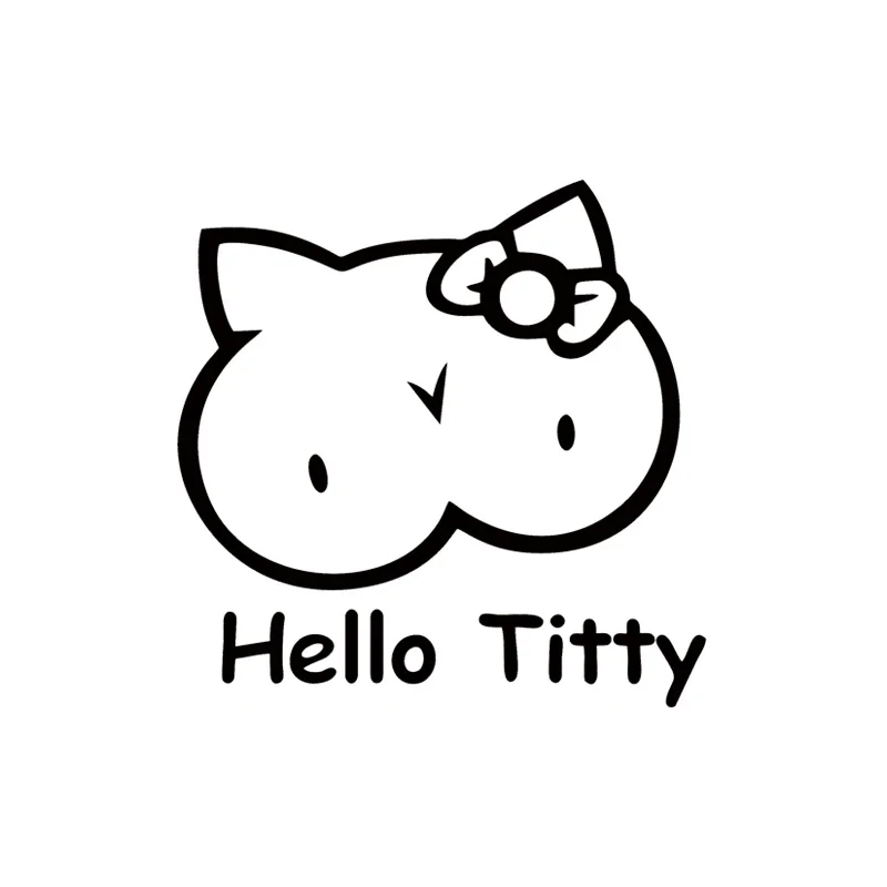 Laptop Accessories Design - Sevimli kedi tasarımı araba pencere tamponu