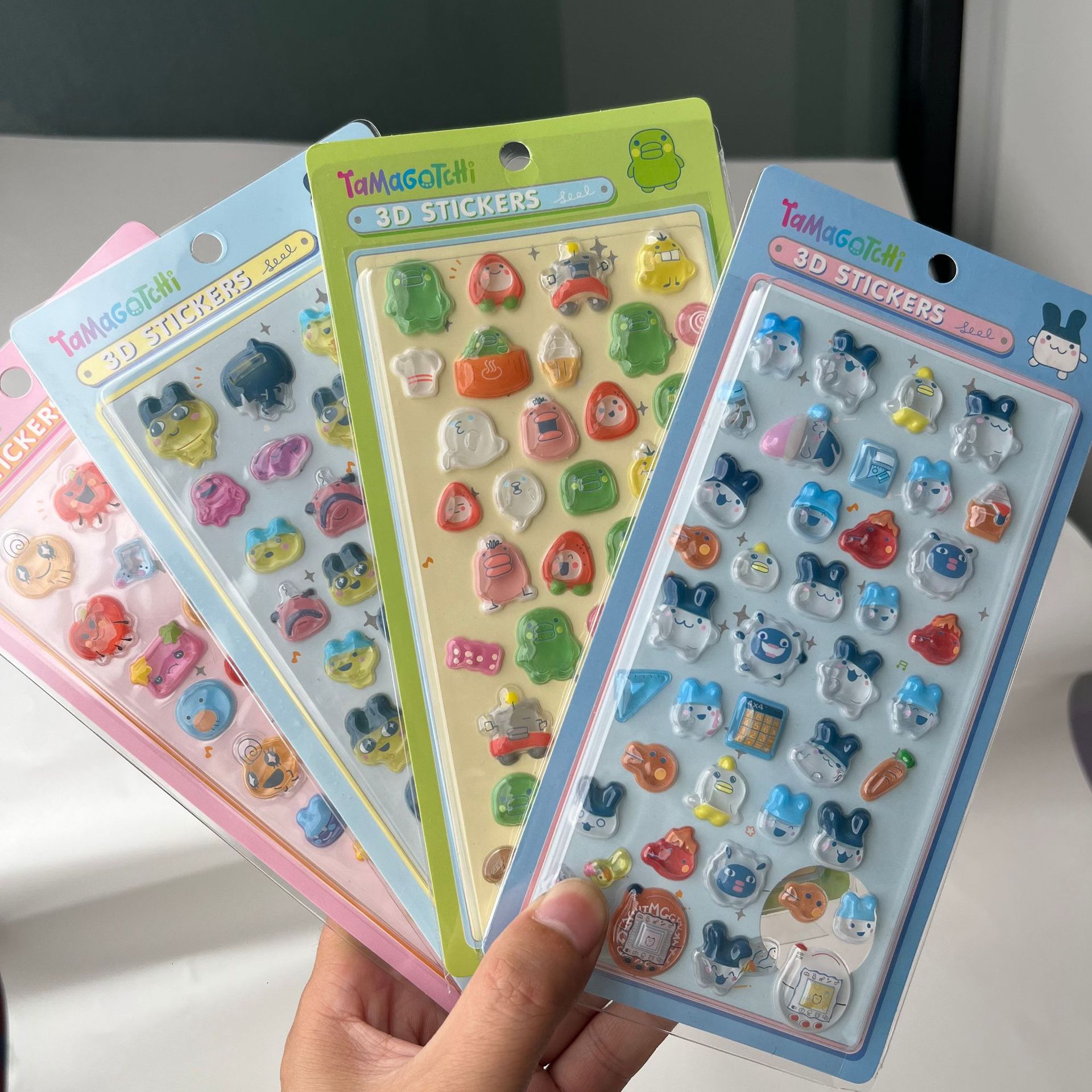 Laptop Accessories And Parts - Sevimli Tamagotchi 3D Kabarık Çıkartmalar Retro