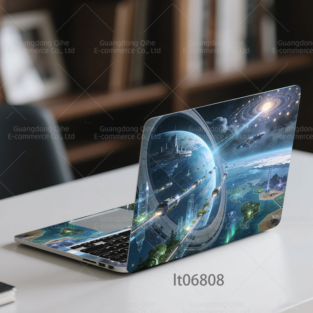 Laptop Accessories Msi - 2 adet fütüristik şehir dizüstü bilgisayar