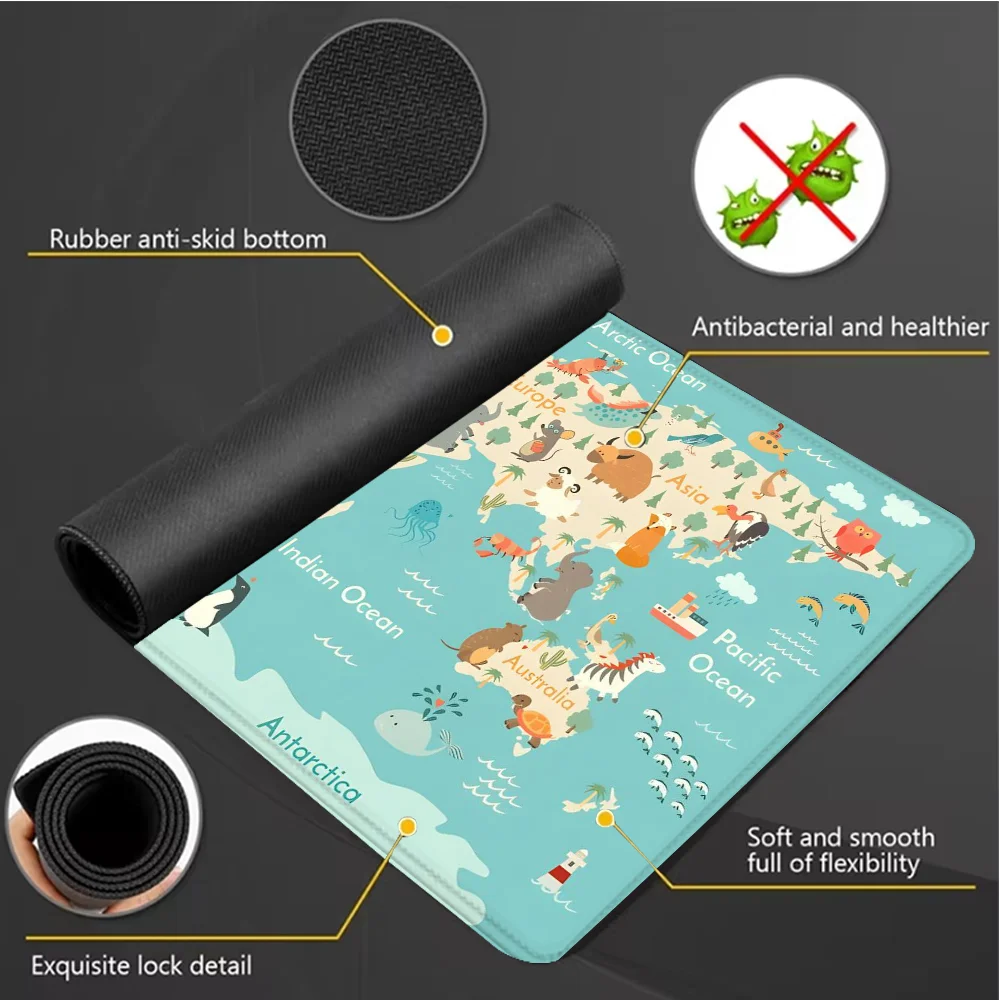 Dünya Haritası Oyun Mouse Pad  - Laptop Accessories Design incelemesi ve fiyatı