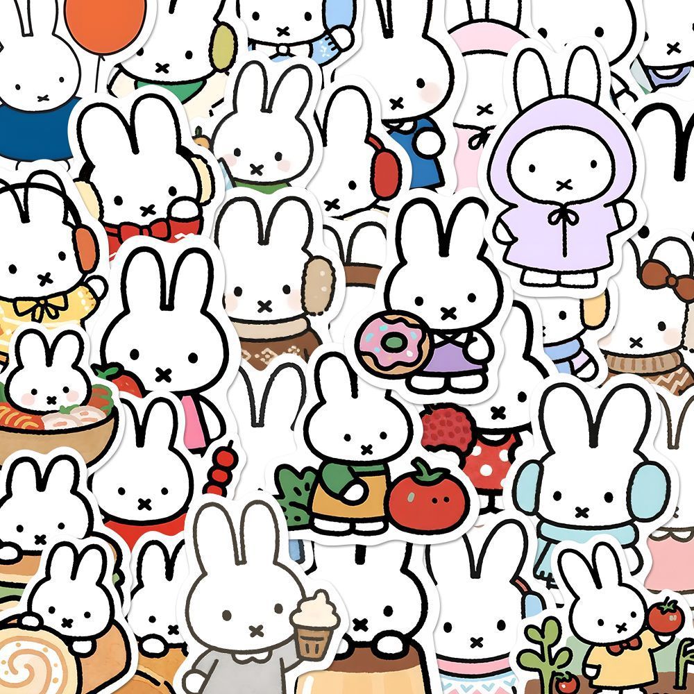 Miffy çıkartması sevimli karik - Laptop Accessories Design incelemesi ve fiyatı