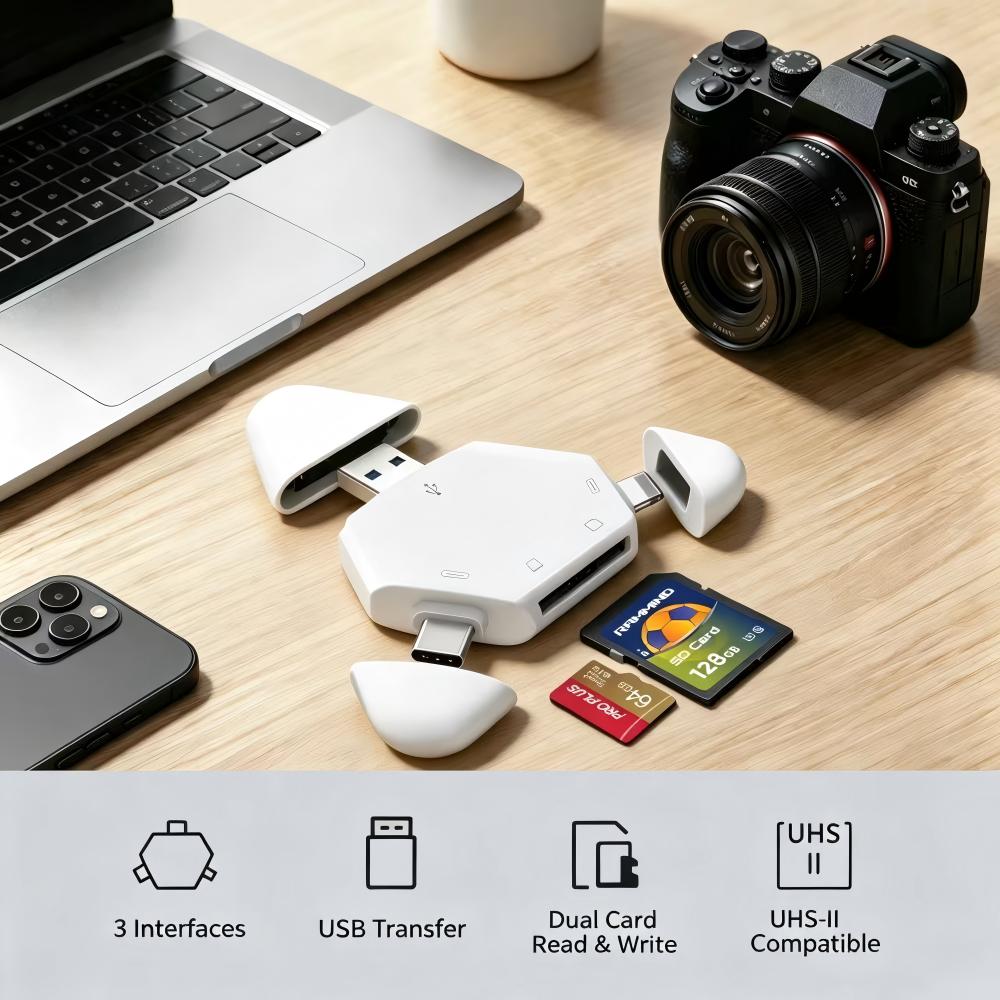 3'ü 1 Arada Hafıza Kartı Okuyu - Laptop Accessories Distributor incelemesi ve fiyatı