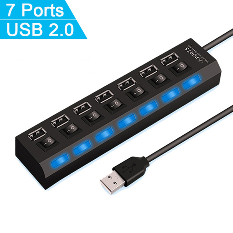 7 Port USB 2.0 Hub Splitter Di - Laptop Accessories And Parts incelemesi ve fiyatı